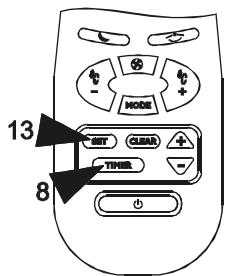 AIRWELL AELIA 14 RC-IR - Opération minuteur - 1