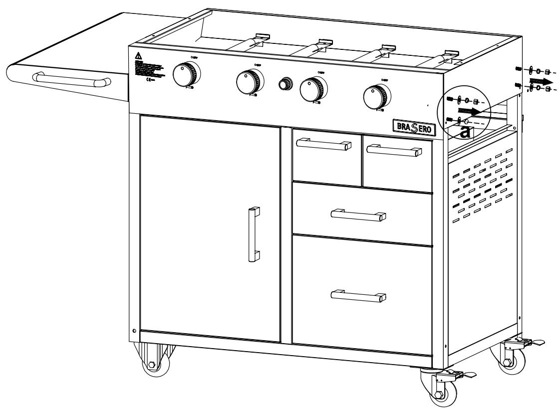 BRASERO OL 6263 PLANCHA NOIR - NOTICE DE MONTAGE - 1