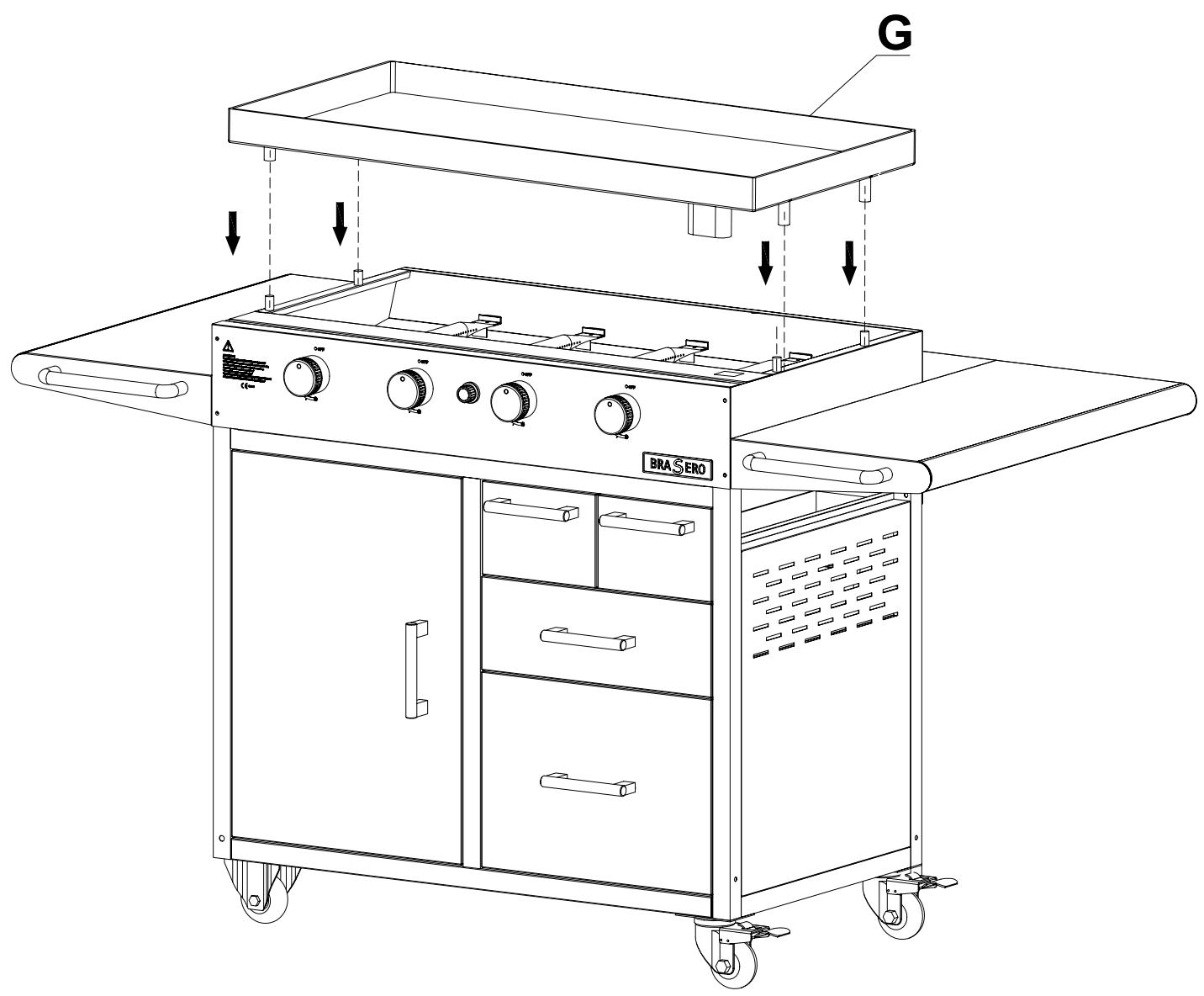 BRASERO OL 6263 PLANCHA NOIR - ETAPE7 - 1