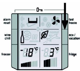 ELECTROLUX ANB 5298 X INOX - Mode « Vacation » (symbole d'un avion) - 1