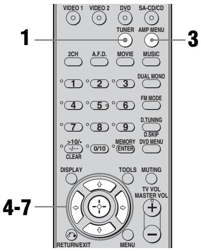 SONY STR-DE400 - Attribution d'un nom à une station prééglée - 1