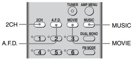 SONY STR-DE400 - Sélection d'un champsonore pré-programme - 1