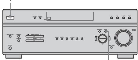 SONY STR-DE400 - Exécution des opérations de configuration initiale - 1