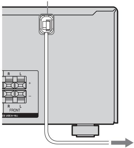 SONY STR-DE400 - Raccordement du cordon d'alimentation secteur - 1