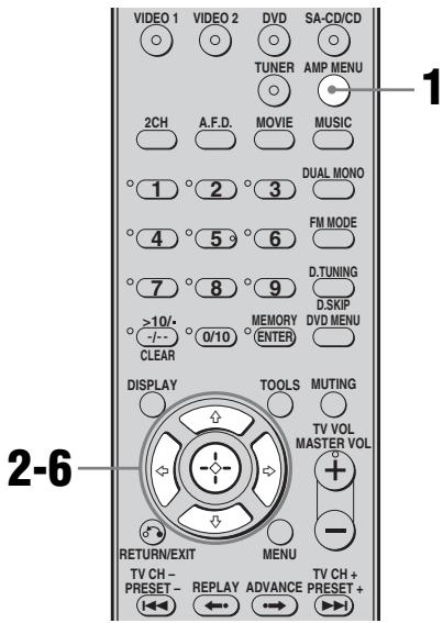 SONY STR-DE400 - Navigation dans les menus - 1