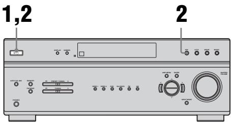 SONY STR-DE400 - Rétablissement des champs sonores aux régles initiaux - 1