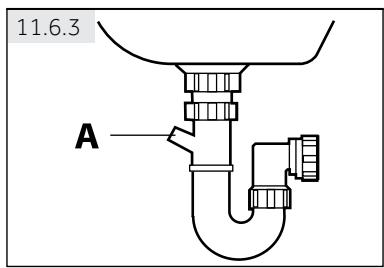 PAW HW120-BD14889U1 - Tuyau de vidange à l'évier - 1