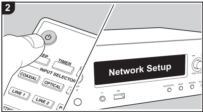 ONKYO R-N855-S - Branchement du cordon d'alimentation - 3