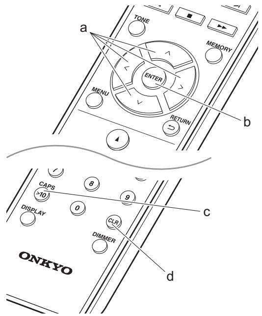 ONKYO R-N855-S - Saisie du texte - 1