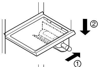 LG-GOLDSTAR GR A207CVBA - Pour enlever le porte-bouteilles : - 1
