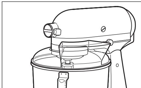 KITCHENAID 5KSM95PSESZ - UTILISATION DU COUVERCLE VERSEUR/PROTECTEUR* - 1
