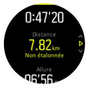 SUUNTO 3 - Étalandnage de la vitesse et de la distance - 1