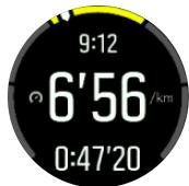 SUUNTO 3 - Utilisation des zones d'allure pendant l'exercice - 1