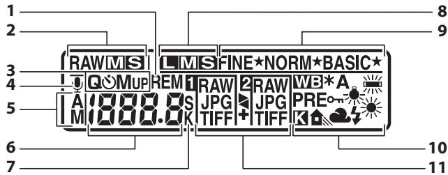 NIKON D5 - Écran de contrôle arrière - 1