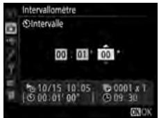 NIKON D5 - Modifiez les réglages de l'intervallomètre. - 4