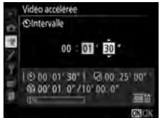 NIKON D5 - Paramétrez les réglages de la video accélérée. - 2