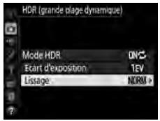 NIKON D5 - Choisissez le degré de lissage. - 1