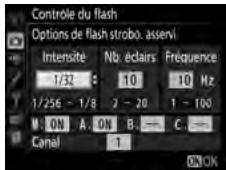 NIKON D5 - :modifiez les réglages du flash. - 1