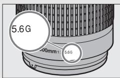 NIKON D5 - Pour reconnaître les objectifs à microprocesseur et les objectifs de type G, E et D - 2