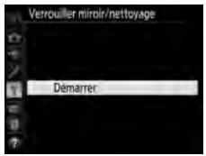 NIKON D5 - Sélectionnez Verrouiller miroir/ nettoyage. - 1