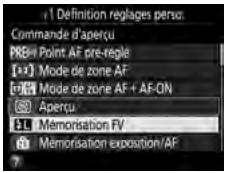 NIKON D5 - Mémorisation FV - 1