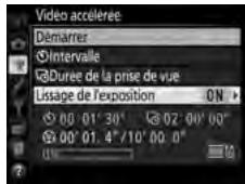 NIKON D5 - Paramétrez les réglages de la video accélérée. - 6