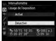 NIKON D5 - Modifiez les réglages de l'intervallomètre. - 11