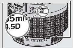 NIKON D5 - Pour reconnaître les objectifs à microprocesseur et les objectifs de type G, E et D - 3