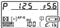 NIKON D5 - Niveau de charge de l'accumulateur - 1