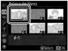NIKON D5 - Selection d'un pré-réglage - 1