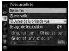 NIKON D5 - Paramétrez les réglages de la video accélérée. - 3