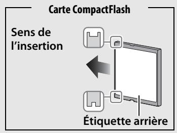 NIKON D5 - Insertion des cartes mémoire - 2