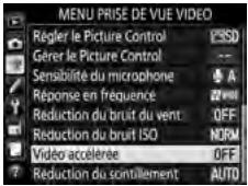 NIKON D5 - Sélectionnez Video accélérée. - 1