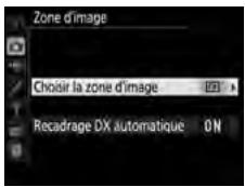 NIKON D5 - Sélectionnez Choisir la zone d'image. - 1