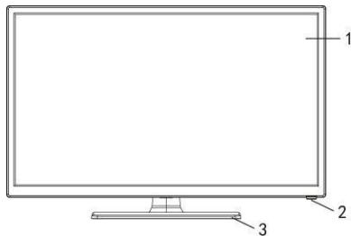 JVC LT-24FD120 - Vista frontal y lateral - 1