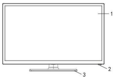 JVC LT-24FD120 - Front and Side Views - 1