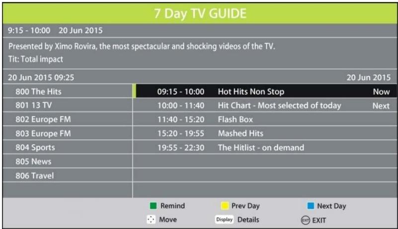 JVC LT-24FD120 - Electronic Program Guide (EPG) - 1