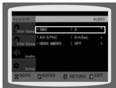 SAMSUNG HT A 100WT - Configuration de la compression DRC (compression de la PLAGE dynamique) - 1