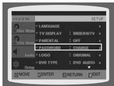 SAMSUNG HT A 100WT - Configuration du MOT de PASSE - 1