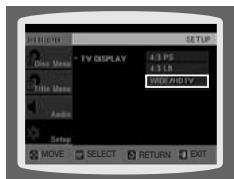 SAMSUNG HT A 100WT - Configuration du type de l'écran du téléviseur - 2