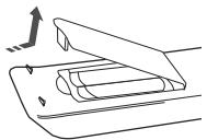 SAMSUNG HT A 100WT - Insérez les piles de la télécommande - 1