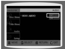 SAMSUNG HT A 100WT - Paramétrage de l'interface HDMI AUDIO - 2