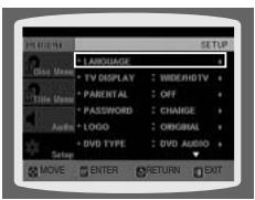 SAMSUNG HT A 100WT - Configuration de la LANGUE - 1