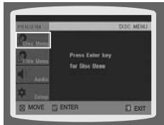 SAMSUNG HT A 100WT - Utilisation du menu du disque - 2