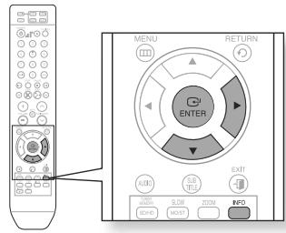 SAMSUNG HT A 100WT - Pour sélectionner le mode répétition de lecture dans l'écran d'informations du disque - 2