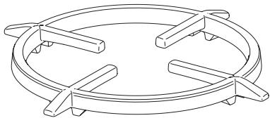 MIELE KM 2256 G INOX - Adaptateur de support pour petits et grands récipients de cuisson - 1
