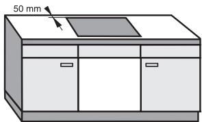 MIELE KM 2256 G INOX - Distances de sécurité latérales - 3