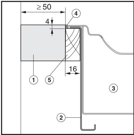 MIELE KM 2256 G INOX - Bois massif / plan de travail carrelé - 1