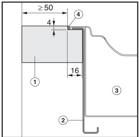 MIELE KM 2256 G INOX - Plan de travail en pierre naturelle - 1