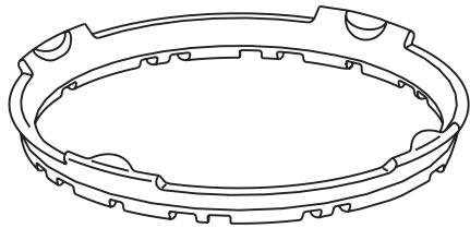 MIELE KM 2256 G INOX - Support circulaire pour wok - 1